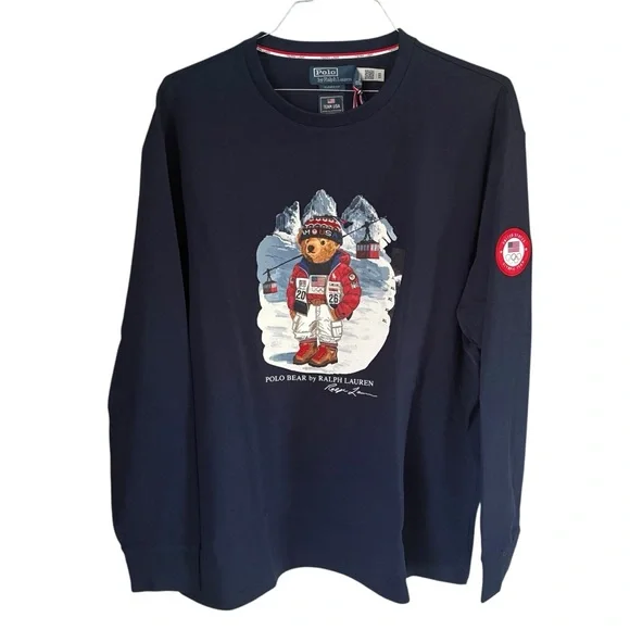 Polo Ralph Lauren Men’s 2026 Team USA POLO Bear L/S Size XL NWT - Picture 2 of 6